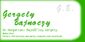 gergely bajnoczy business card